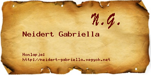 Neidert Gabriella névjegykártya